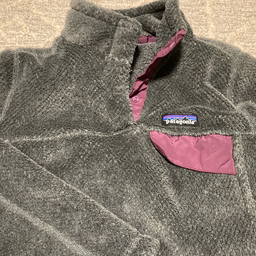 Patagonia Synchilla GUC Grey and Purple